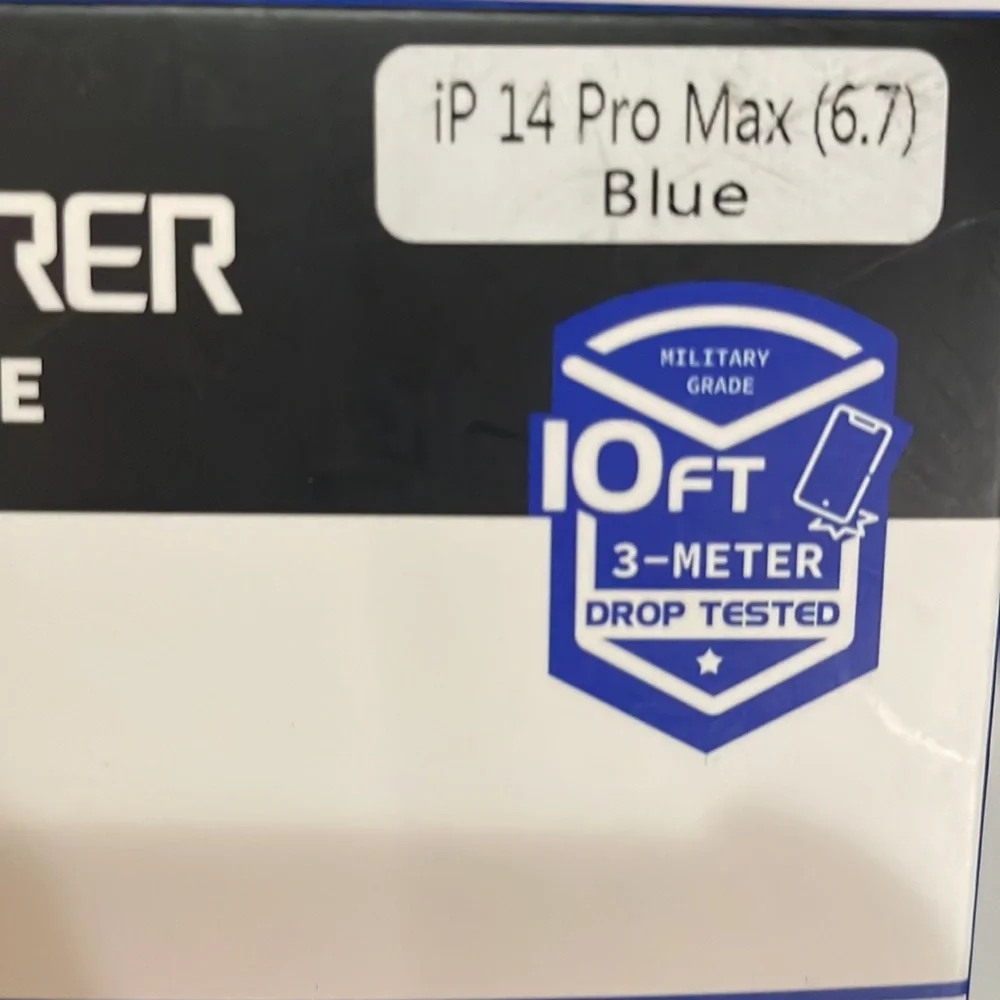 ADVENTURER HEAVY DUTY CASE FOR IPHONE Pro max Blue with two screen protector